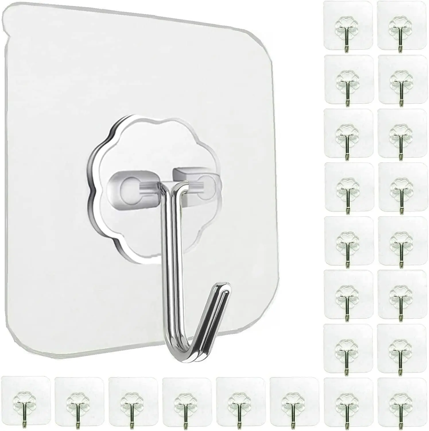Adhesive hooks