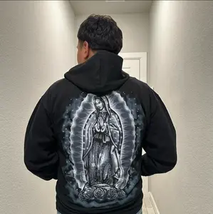 Our Lady Of Guadalupe Virgin Mary Virgen Morena Hoodie Unisex T-Shirt Hoodie and Sweatshirt Classic Cotton Crewneck Long Sleeve Casual Loungewear
