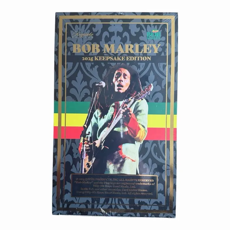 2025 Bob Marley Keepsake Premiere Hobby Edition Collectible Trading Cards Box - 8 Packs, Authentic Collectible Cards