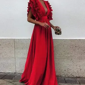 Sweeping Elegance: Maxi Dress Women's Party Gown Collection Formal Womenswear