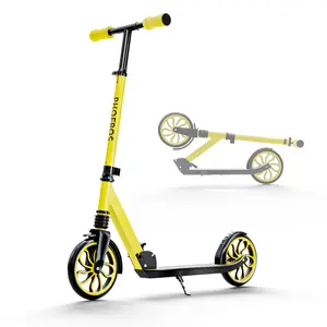 PHOEROS Kick Scooter for Kids Ages 6-12,Teens & Adults, Youth. Lightweight Aluminum Kick Scooter for Teens Adults Boys Girls with 8 inch Big Wheels, Foldable, 3 Height Adjustable, Shock Absorption.