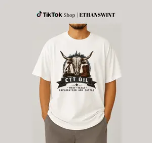 CTT Oil Exploration & Cattle T-shirt, Oilfield Ranch Graphic, Landman Tee, Unisex, Tops