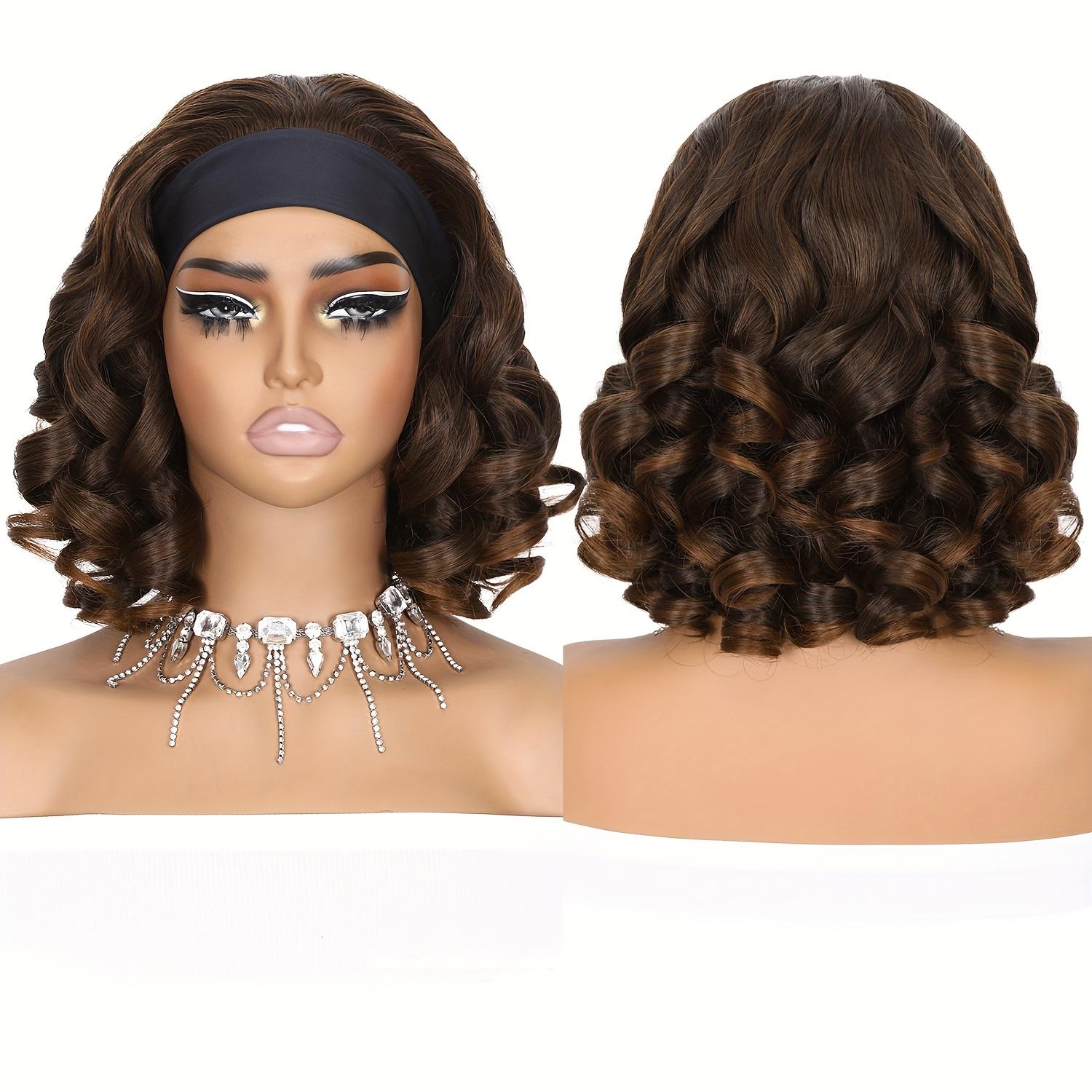 Headband Curly Wigs for Synthetic Wig for Daily & Party Wear for Daily Party, Christmas, Cosplay, Parties, Etc.
