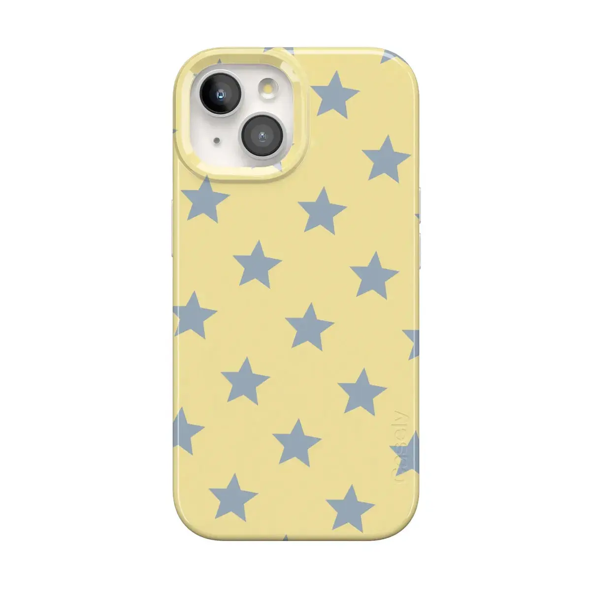 Casely iPhone 15 Case | Shine Bright | Butter Yellow Stars | Compatible with MagSafe | Classic Ultra Thin Design