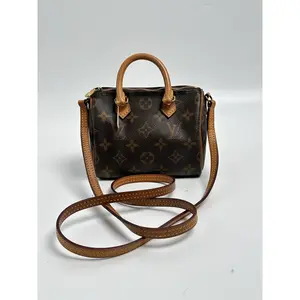 Pre-owned Louis Vuitton Canvas Crossbody Bags Monogram Nano Speedy Crossbody Bag Top Handle Handbag JA825LV
