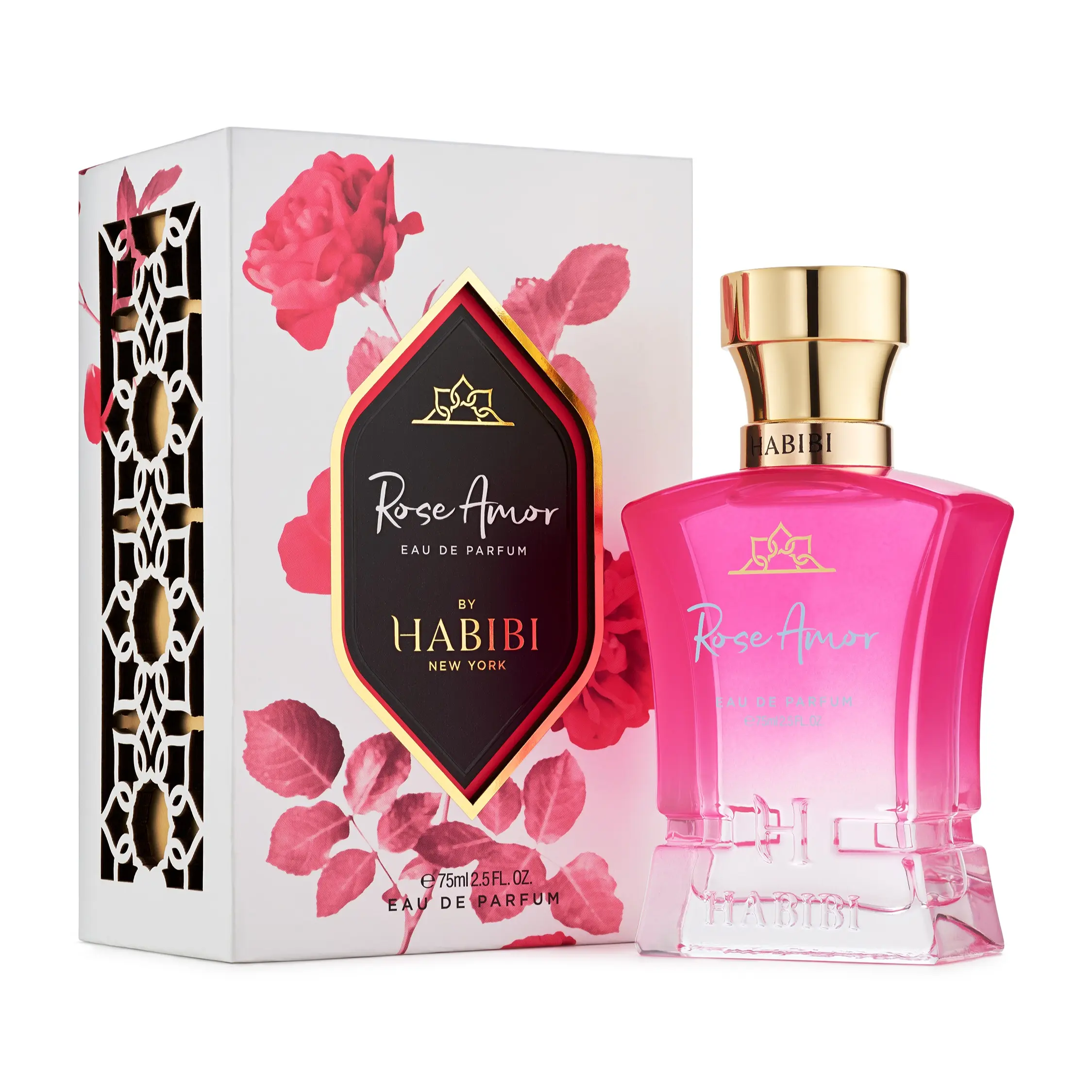 HABIBI NEW YORK Rose Amor Eau de Parfum - 75ml Floral Sweet Scent HABIBI NEW YORK Rose Amor Eau de Parfum - 75ml Floral Sweet Scent