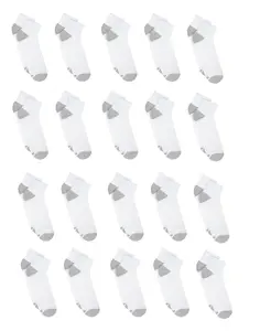 Hanes Men’s Cushioned Ankle Socks Pack, 20 Pairs, Moisture Wicking