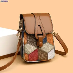 Women's Crossbody Phone Purse, Trendy Mini Messenger Bag for Women, Cell Phone Shoulder Bag, Soft Leather Multi-Compartment Zipper Crossbody Handbag, Lightweight Everyday Essential, Hands-Free Travel Shopping Casual Fashion Bag, Crossbody Bags For Women,