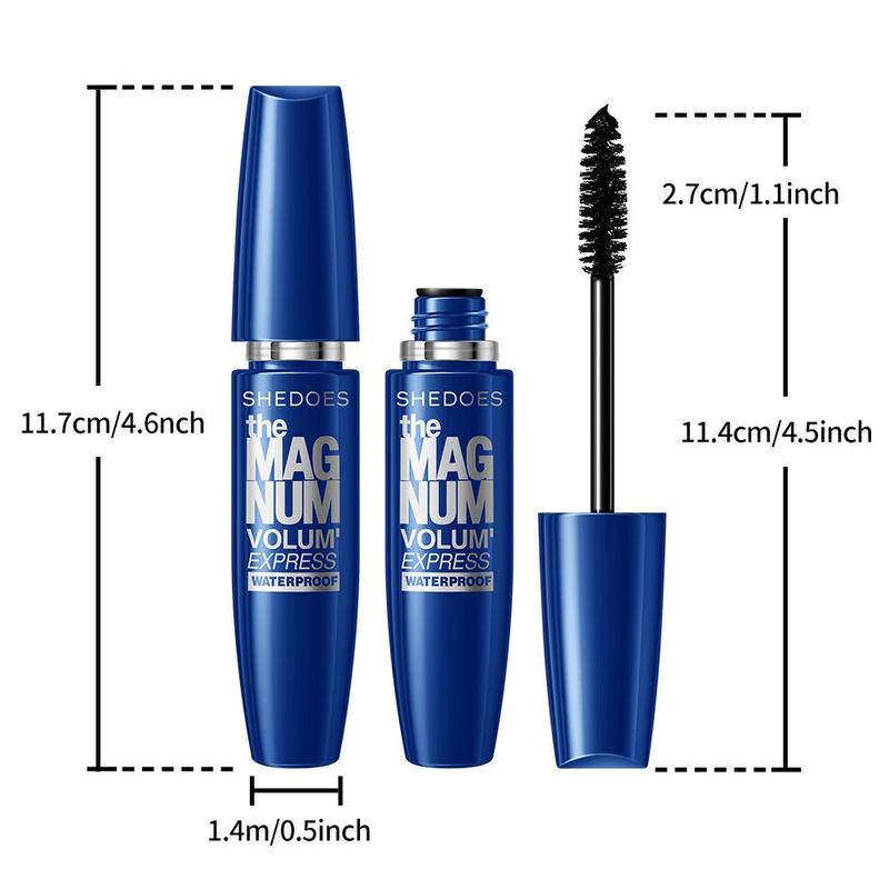 Waterproof & Sweatproof Fiber Mascara -Flash-Dry Vortex Technology with 16HR Zero-Smudge Hold & 3X Volume Boost MakeupCosmetic mascara tubing mascara
