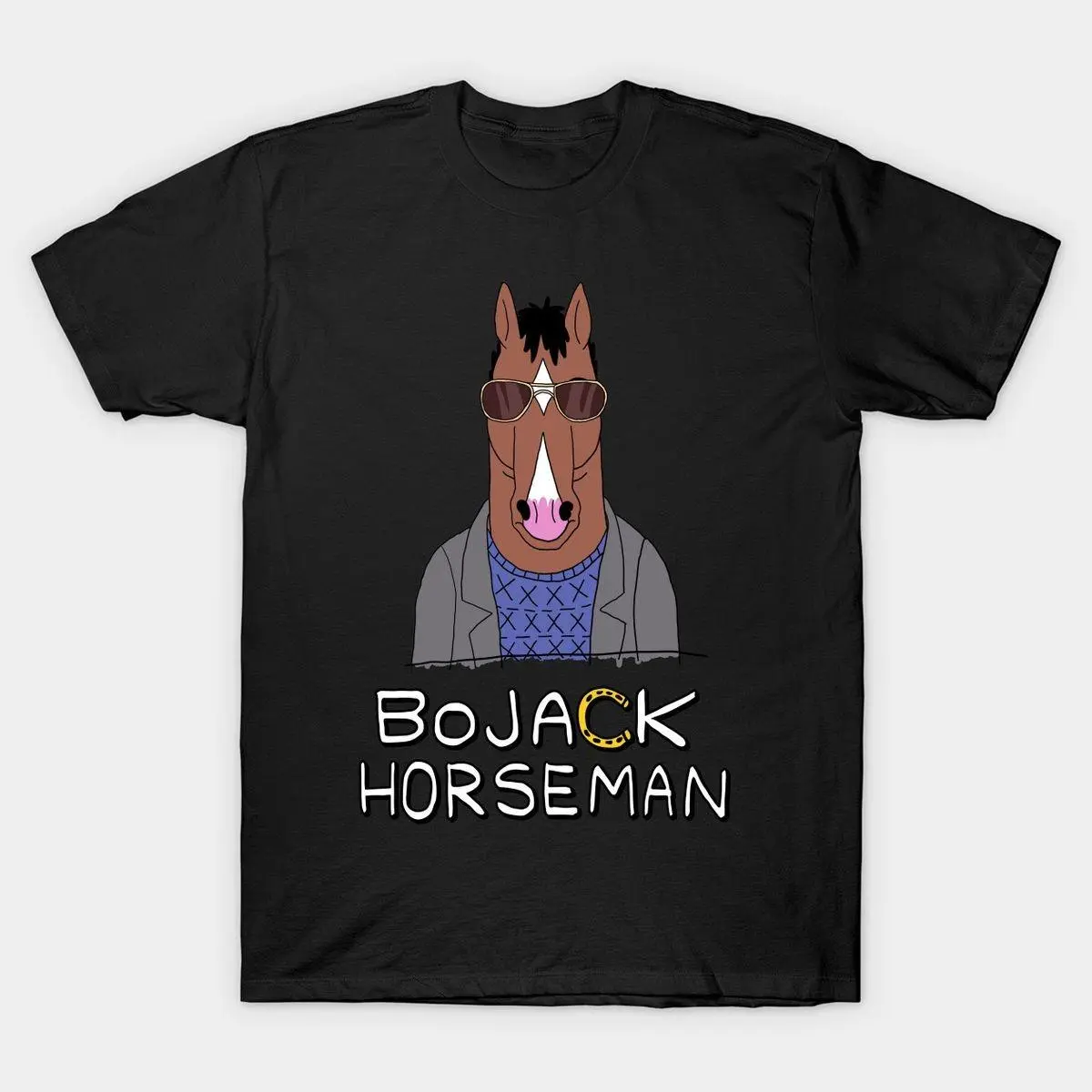 Vintage BoJack Horseman Graphic T-Shirt, Classic Animated Character Tee, Unisex Heavy Cotton Shirt