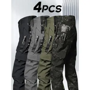 4PackTacticalPantsforMenStretch,RipstopWorkPantsforMen,LightweightHikingCargoPants,OutdoorApparel,SuitableforOutdoorSports,,CampingAndConstructionPersonnel,GiftforSummer-SOVTEMP