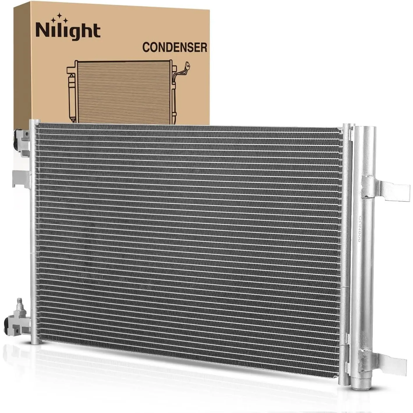 Nilight AC Condenser Fit for Chevrolet Malibu 2013 2014 2015 Impala 2014-2020 Cruze 2010-2015, Cadillac 2013-2019, Buick 2010-2017 Air Conditioning A/C Condenser w Receiver Drier Replace#3794,13267649