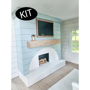 Dollhouse Miniature Fireplace KIT, Dollhouse Entertainment Center, Mini Decor, Dollhouse Accessories, Mini Fireplace, 1:12 Scale