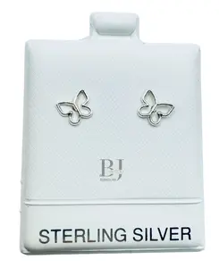 BUTTERFLY SILHOUETTE EARRINGS (ball clasp)