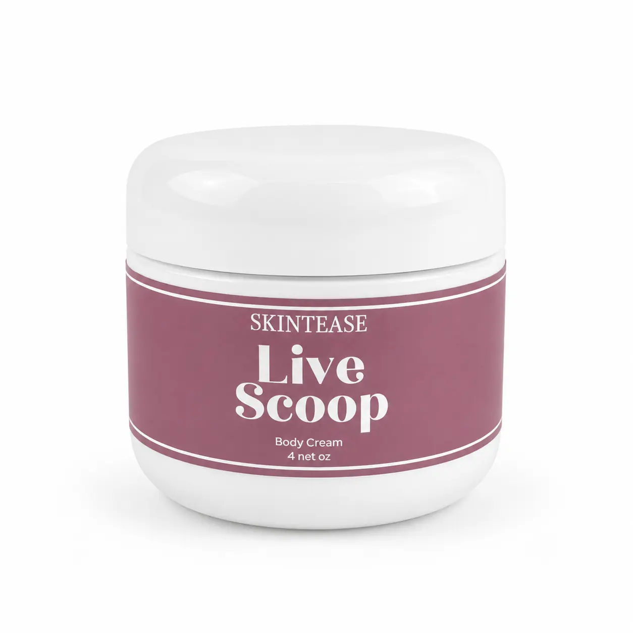 4 oz- Live Scoop Customized Body Cream