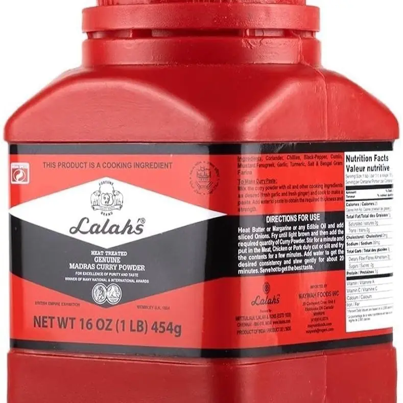 Lalah's Madras Curry Powder- 1LB