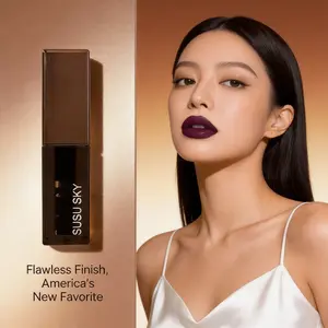 Frosty Winter Limited Edition 7-Piece Gothic Liquid Lipstick & Gloss Set - Transfer-Proof Long-Wearing Velvet Matte Finish in Sleek Tubes for Dramatic Party, Stage & Festive Looks！