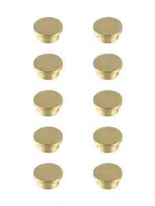 Elegant Decor KB2009-GD-10PK 1.6 in. Dia. Trovon Multipack Oversize Round Knob, Brushed Gold - Pack of 10