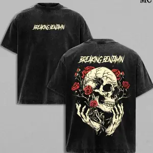 Breaking Benjamin Band Tee Washed – Vintage Heavy Cotton Oversize Unisex Metal Rock Band T-Shirt, Sweatshirt & Hoodie, Post-Grunge Alternative Rock Streetwear, Retro Y2K Tour Concert Merch Graphic Top for Music Fans FC4