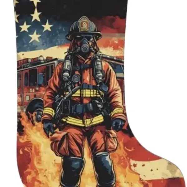 Firefighter Christmas Stocking