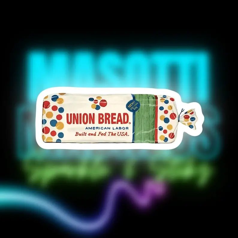 Union Bread Sticker, Hard Hat Sticker, Blue Collar Stickers