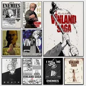 Cool V-Viking Saga S-Saga Animation Classic Movie Poster Perfect for DIY Room, Bar, Cafe Aesthetic Art Wall Decor