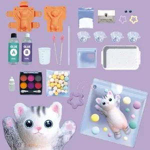 Cat DIY Stress Relief Toy, Perfect Christmas Gift, Fun Home Decor, Stem Science Experiment Toy, Natural Phenomenon DIY Toy, Magic Gift, Parent-Child Interaction, Includes Box, Ages 6+