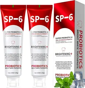 SP-6 Probiotic Toothpaste - Niacinamide Whitening Toothpaste Enhanced Formula with 6 Probiotics for Teeth Whitening and Gum Health