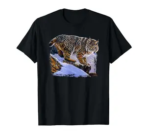 Wildlife Bobcat TShirt Orange Bobcat T-Shirt