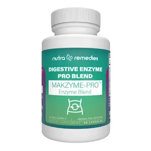 Digestive Enzyme Pro Blend with Probiotics | Supports Digestion, Gut Health & Nutrient Absorption | Enzyme Complex with Bromelain, Papain, Lactase & Alpha Galactosidase | Veggie Capsules