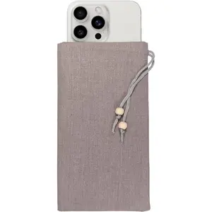 Cell Phone Sleeve and Phone Pouch, High-Shield EMF Blocking Pouch For Cell Phones, 100% Silver Fibers for Digital Security, Signal Blocking & Anti-EMP Radiation Bag For Cell Phones And Privacy Protection (Gray)