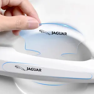 8Pcs TPU Car Door Bowl Anti-scratch Stickers Protection Decals Film Auto Decorative Accessories For Jaguar F-Pace F-Type XF XJ XE I-Pace E-Pace XEL XFL S-Type XFR XKR X-Type