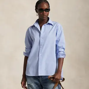 Polo Ralph Lauren - End-On-End Oversize Fit Cotton Shirt Polo Ralph Lauren - End-On-End Oversize Fit Cotton Shirt