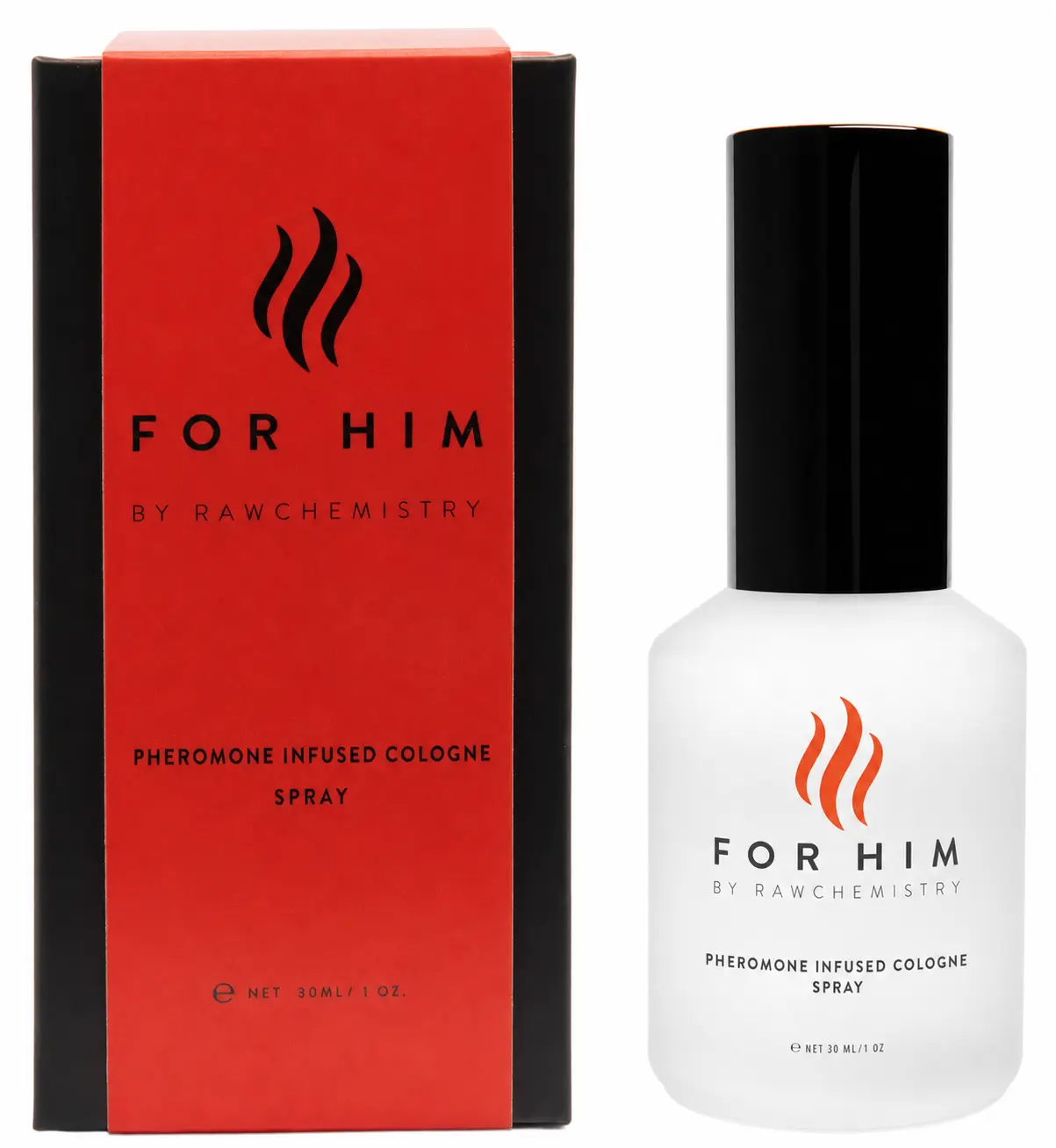 RawChemistry For Him Pheromone Oil‑Based Cologne Spray for Men – 1 oz (30 ml), Pheromone‑Infused, Bold Extra‑Strength Masculine Fragrance