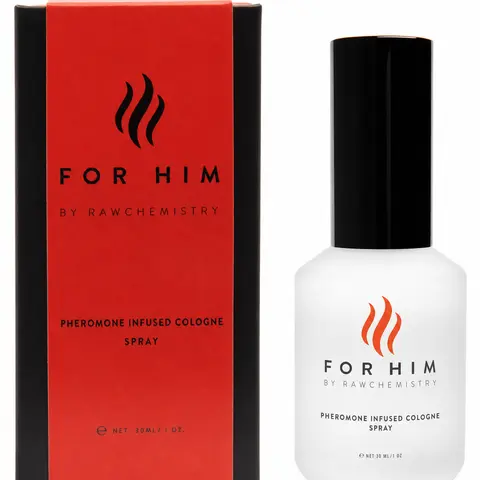 RawChemistry For Him Pheromone Infused Cologne for Men | Alcohol-Free Men's Fragrance Spray | Fresh Citrus, Marine, Woods & Musk | Long Lasting Signature Scent | 30ml / 1 fl. oz. | Made in USA