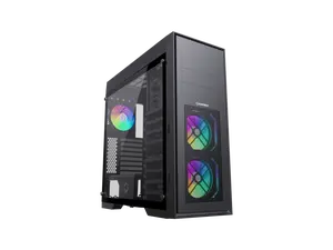 GAMEMAX MASTER 2 Black Tempered Glass USB3.0 and Type C Full Tower ATX Computer Case w/3 x ARGB Fans (Pre-Installed), Support 4090TI GPU and 360mm AIO