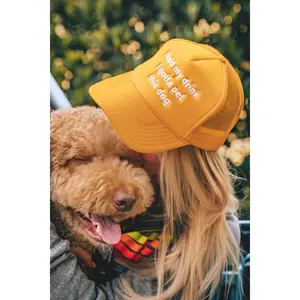 Hold My Drink I Gotta Pet This Dog Trucker Hat