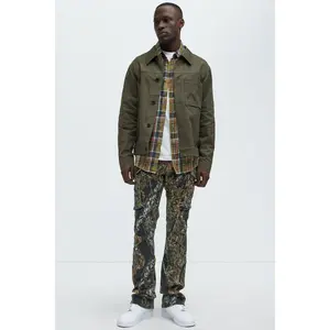 Moments Stolen Slim Cargo Pants - Green/combo