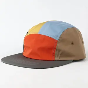 Japanese 5 Panel Color Blocking Baseball Caps Quick-drying Short Brim Hat Unisex Summer Outdoor Sunscreen Versatile Snapback Cap