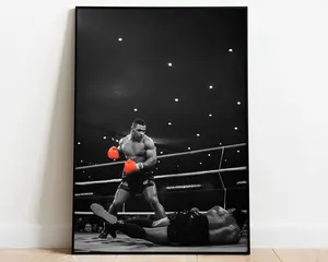 Boxing Wall Art Mike Tyson Unframed Matte Poster High Quality Glossy Photo Paper 8x12 12x18 16x24 20x30 24x36 Inches Perfect Gift For Housewarming Birthday Christmas