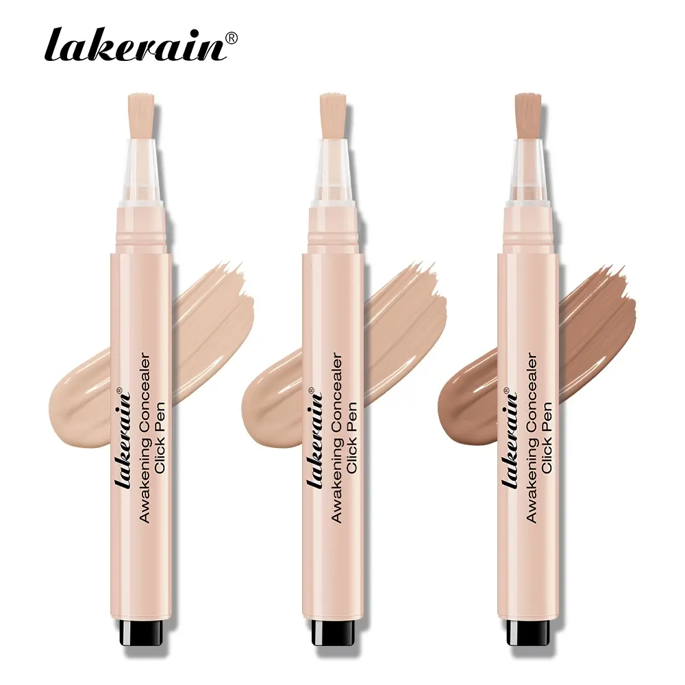 Longlasting Matte Concealer Pen - Dual Ended Press Design, Precise Coverage & Brightening Under Eye Brightener, Concealer Highlighter - Travel Friendly Brush Tip for On-the-Go Touch Up, Facial Cosmetics, Makeup Concealer