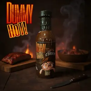 Dummy Hot BBQ Town Sauce, Barbecue Sauce, Spicy Flavor, Premium Grilling and Dipping Sauce Sambal