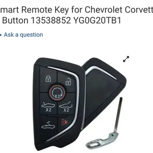 Smart Remote Key for Chevrolet Corvette 7 Button 13538852 YG0G20TB1