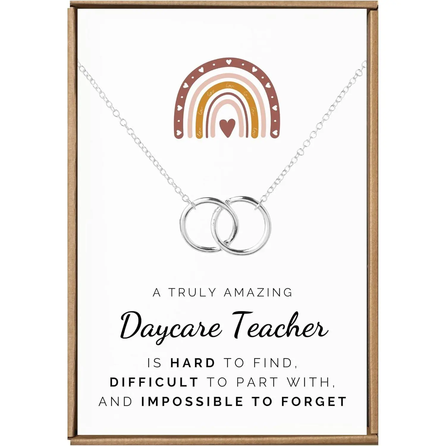 Daycare teacher necklace, Daycare teacher gifts, Provider appreciation gifts, Preschool teachers gift