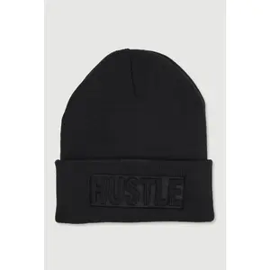 Hustle Embossed Beanie