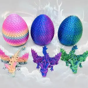 3D Printed Dragon Toys Ornament Desktop Ornament 3D Printed Animals Home Office Craft Figures Christmas Kids Gifts