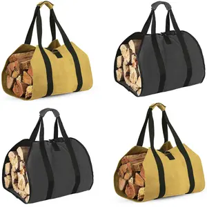 Portable Firewood Bag, Wood Handling Tote Bag, Suitable as a Carrier Tool for Log Transportation and Outdoor Camping