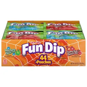 Fun Dip Candy Variety Pack – 44 Total Pouches – Razz Apple & Cherry Powder Candy Treats