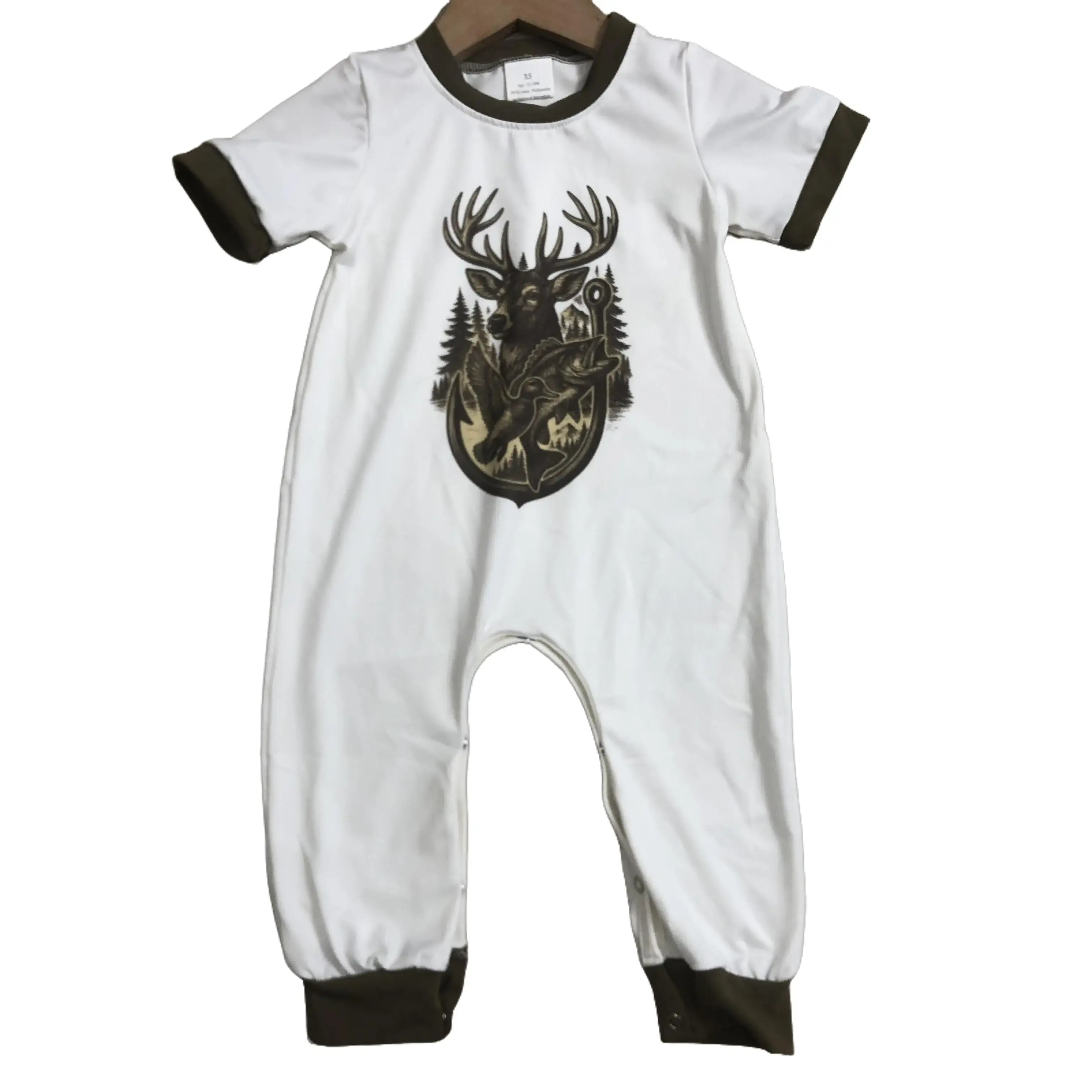 Baby boy Summer Romper Deer Hunting Clothes Newborn Boy Summer Onesie SR3683