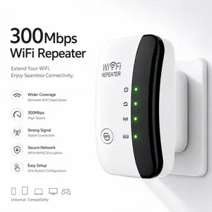 WiFi Extender Signal Booster with Ethernet Port, High-Speed Internet Repeater, Whole Home Coverage up to 5000 Sq.Ft, Supports 50+ Devices, Easy Setup